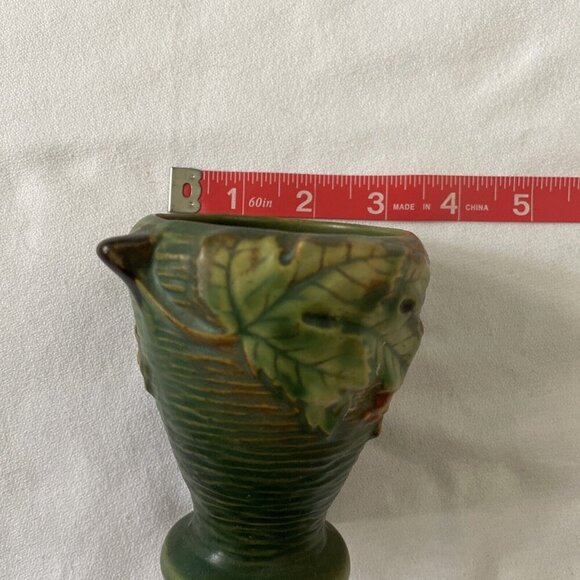 Miniature Green Ceramic Pitcher With Leaf & Berry Design - Picture 2 of 11